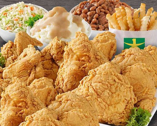 Order 16 Pcs Chicken or Tenders 4 Large Sides food online from Brown's Chicken & Pasta store, Northbrook on bringmethat.com