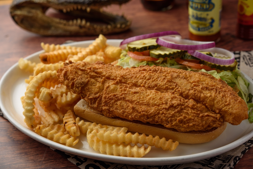 Order Fried Catfish Po'Boy food online from Buzzard Billy store, Lincoln on bringmethat.com