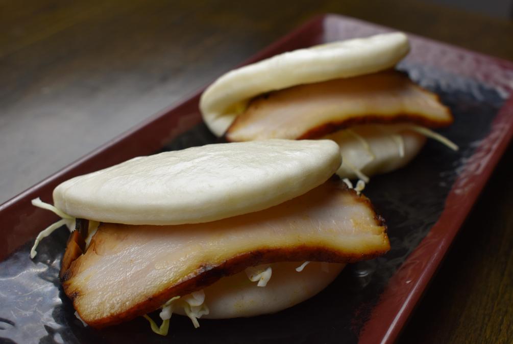 Order Chashu Buns Small Plate food online from Akaya Sushi, Izakaya & Ramen store, Richardson on bringmethat.com