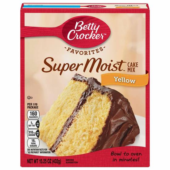 Order Betty Crocker Cake Mix - Super Moist Yellow food online from IV Deli Mart store, Goleta on bringmethat.com