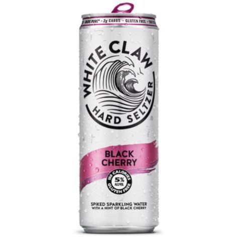 Order White Claw Hard Seltzer Black Cherry 24oz Can food online from 7-Eleven store, Flagler Beach on bringmethat.com