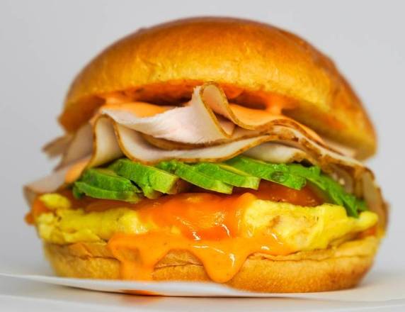 Order Brioche, Smoked Turkey, Avocado, Egg, & Cheddar food online from Sunday Best Breakfast Sandwiches store, View Park-Windsor Hills on bringmethat.com