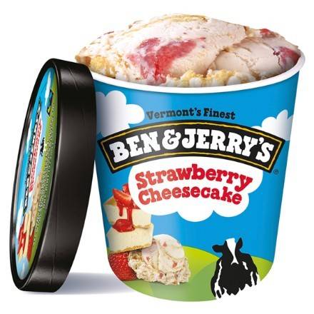 Order Ben & Jerry's Strawberry Cheesecake (1 Pint) food online from Goodpop Shop store, Austin on bringmethat.com