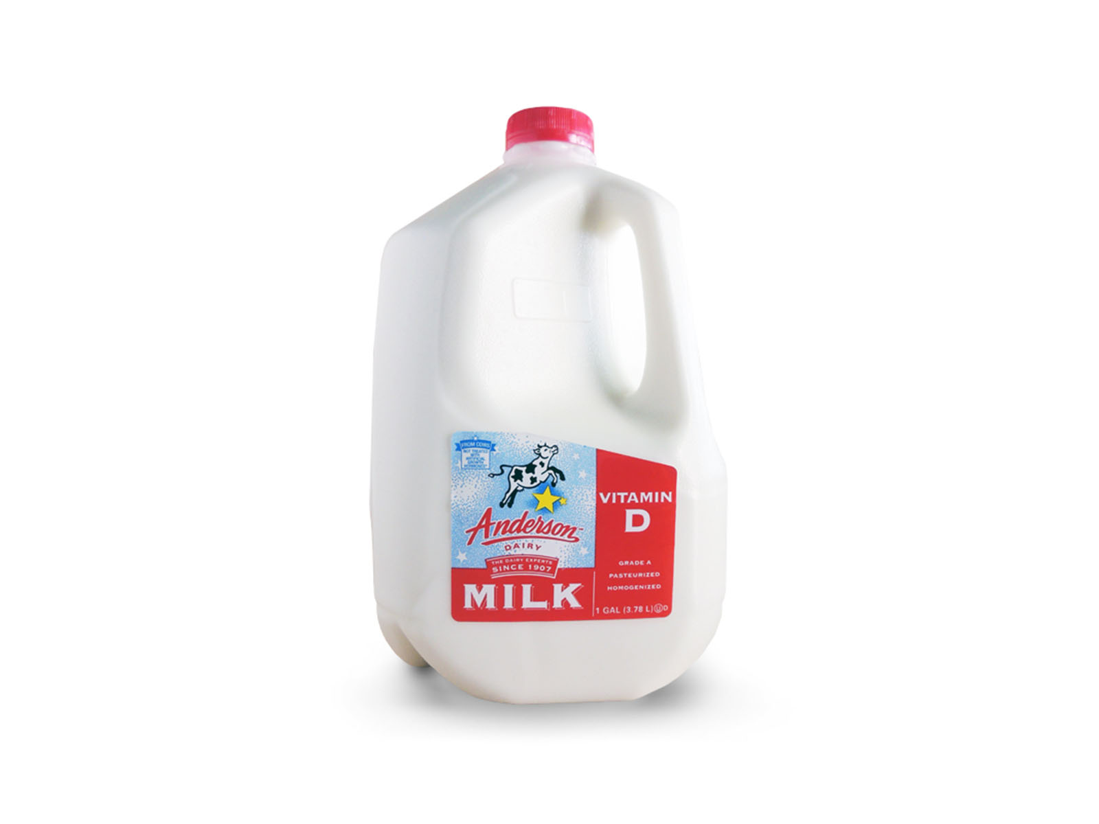 Order Anderson Dairy Whole Milk 1 Gallon food online from Terrible store, Las Vegas on bringmethat.com