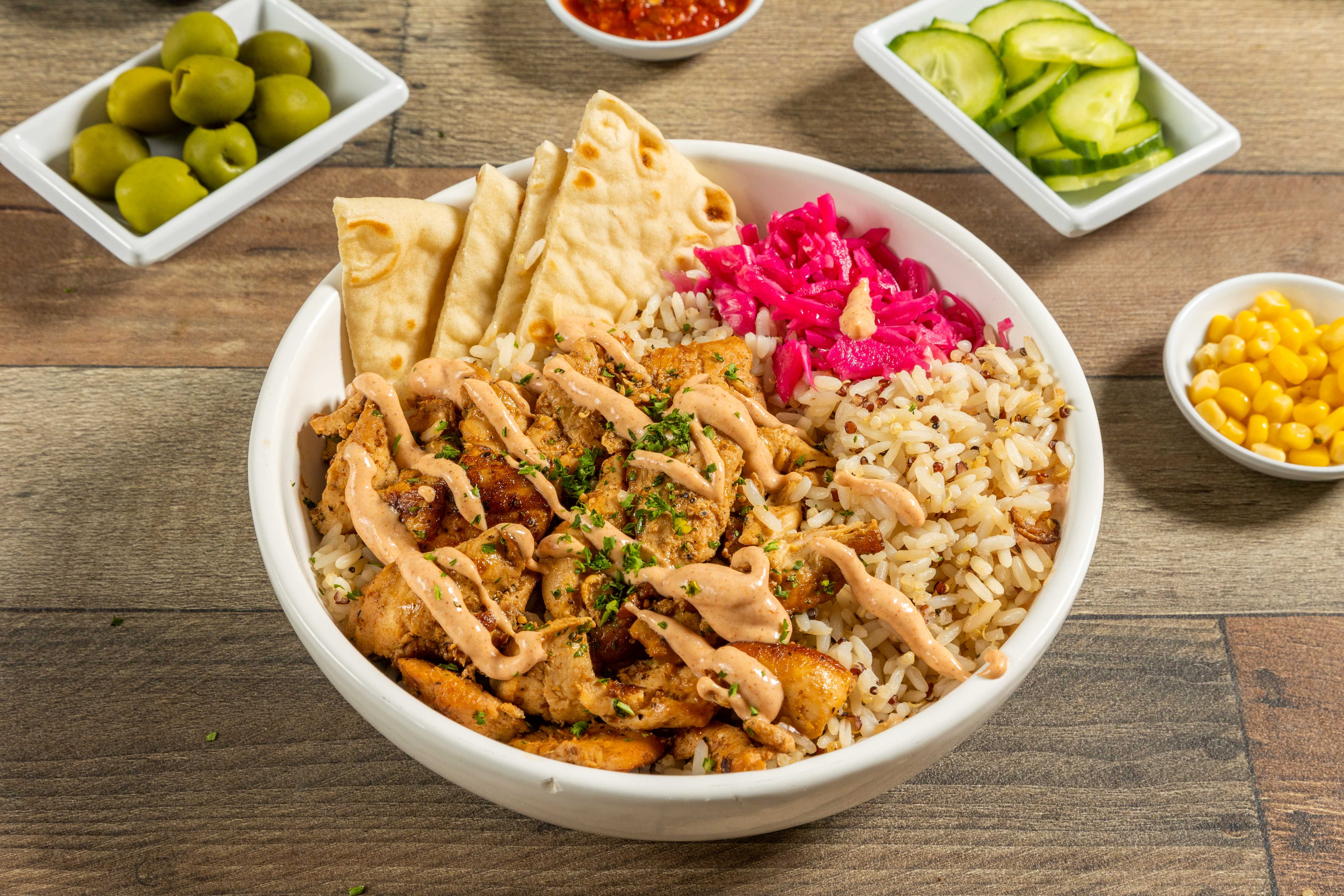 Order Earth Bowl food online from Zesty Olives Mediterranean Grill store, Lake Forest on bringmethat.com