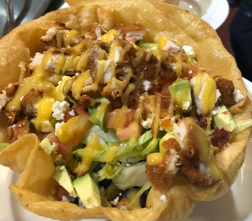 Order Fried Tortilla Bowl Lunch food online from Division Cafe store, Somerville on bringmethat.com