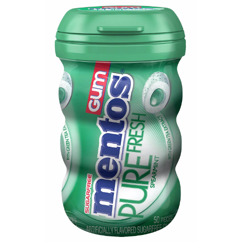 Order Mentos Pure Fresh Spearmint Gum 50oz food online from 7-Eleven store, Northlake on bringmethat.com