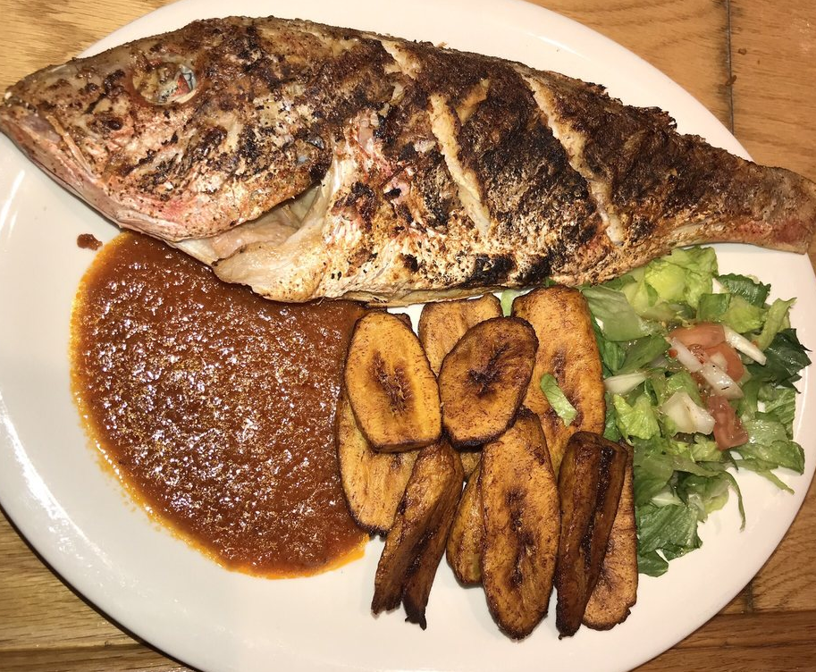 Order Red Snapper food online from Appioo African Bar & Grill store, Washington on bringmethat.com