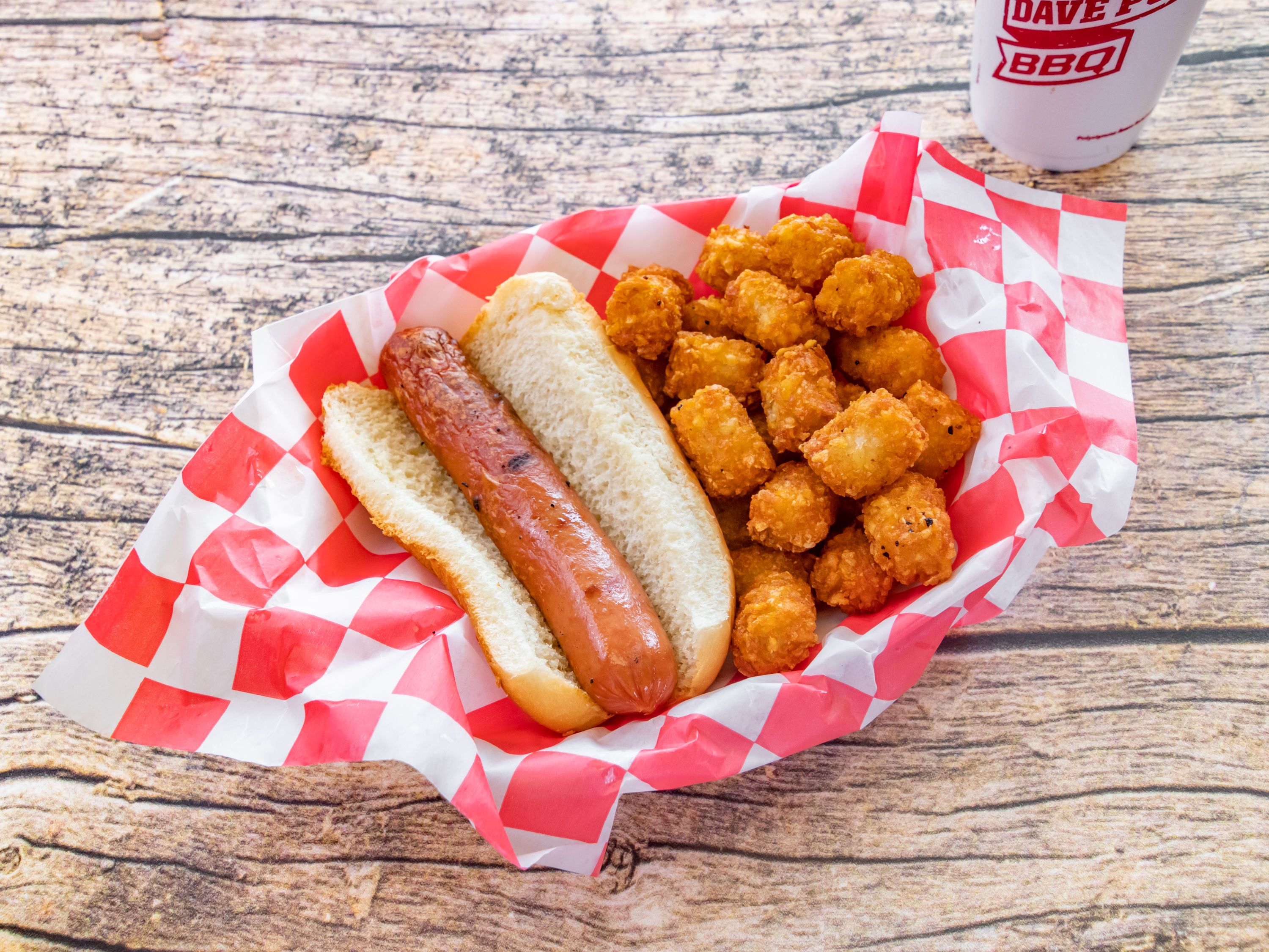 Order Kids Hot Dog Meal food online from Dave Poe Bbq store, Marietta on bringmethat.com