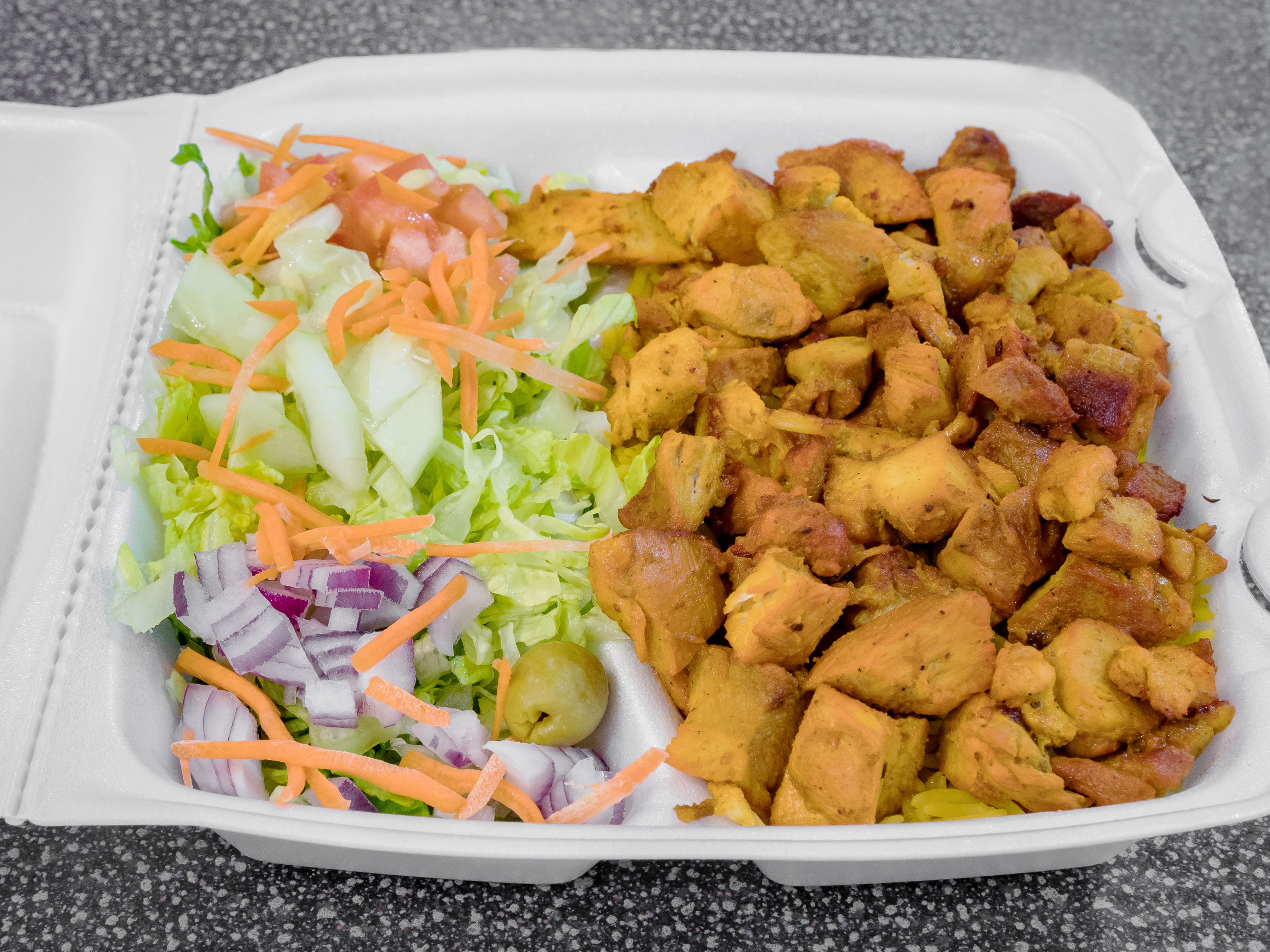 Order Chicken over Rice Platter food online from Aya Kitchen store, Exton on bringmethat.com