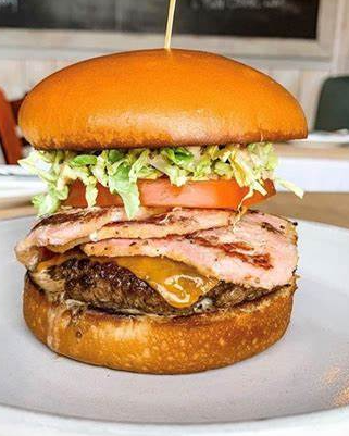Order Cuban Cheeseburger food online from Janik's Cafe store, Chicago on bringmethat.com