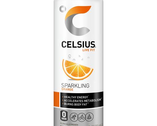 Order Celsius Sparkling Orange 12oz food online from Chevron Extramile store, Atwater on bringmethat.com