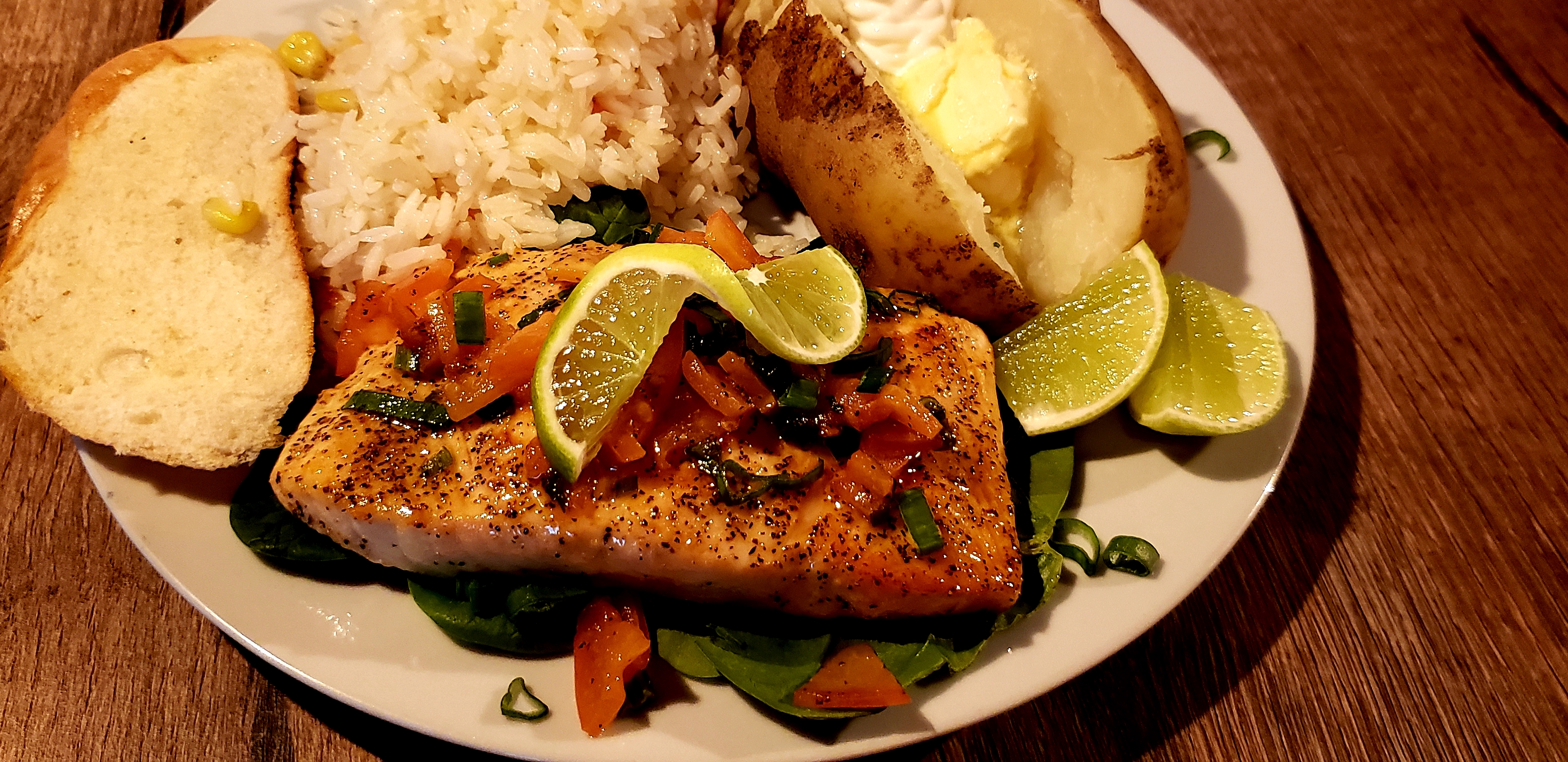Order Salmon ala Casita  food online from Alondra's Cuisine store, Middletown on bringmethat.com