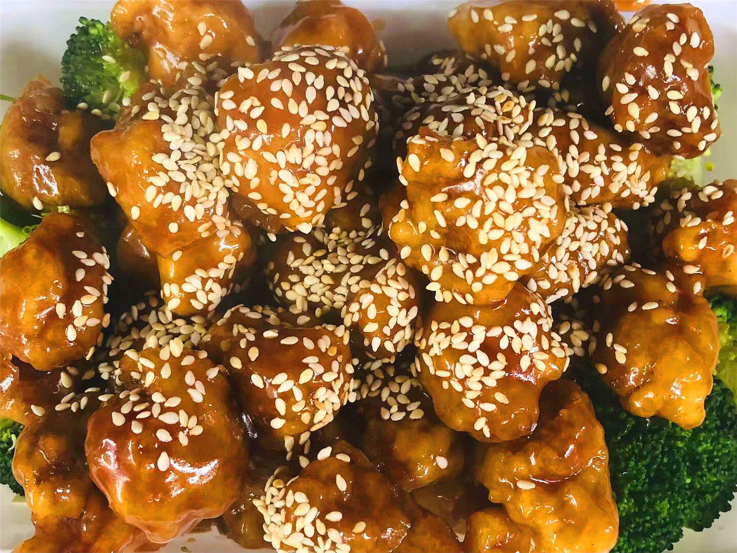 Order 9. Sesame Chicken food online from Great China Kitchen store, Oceanside on bringmethat.com