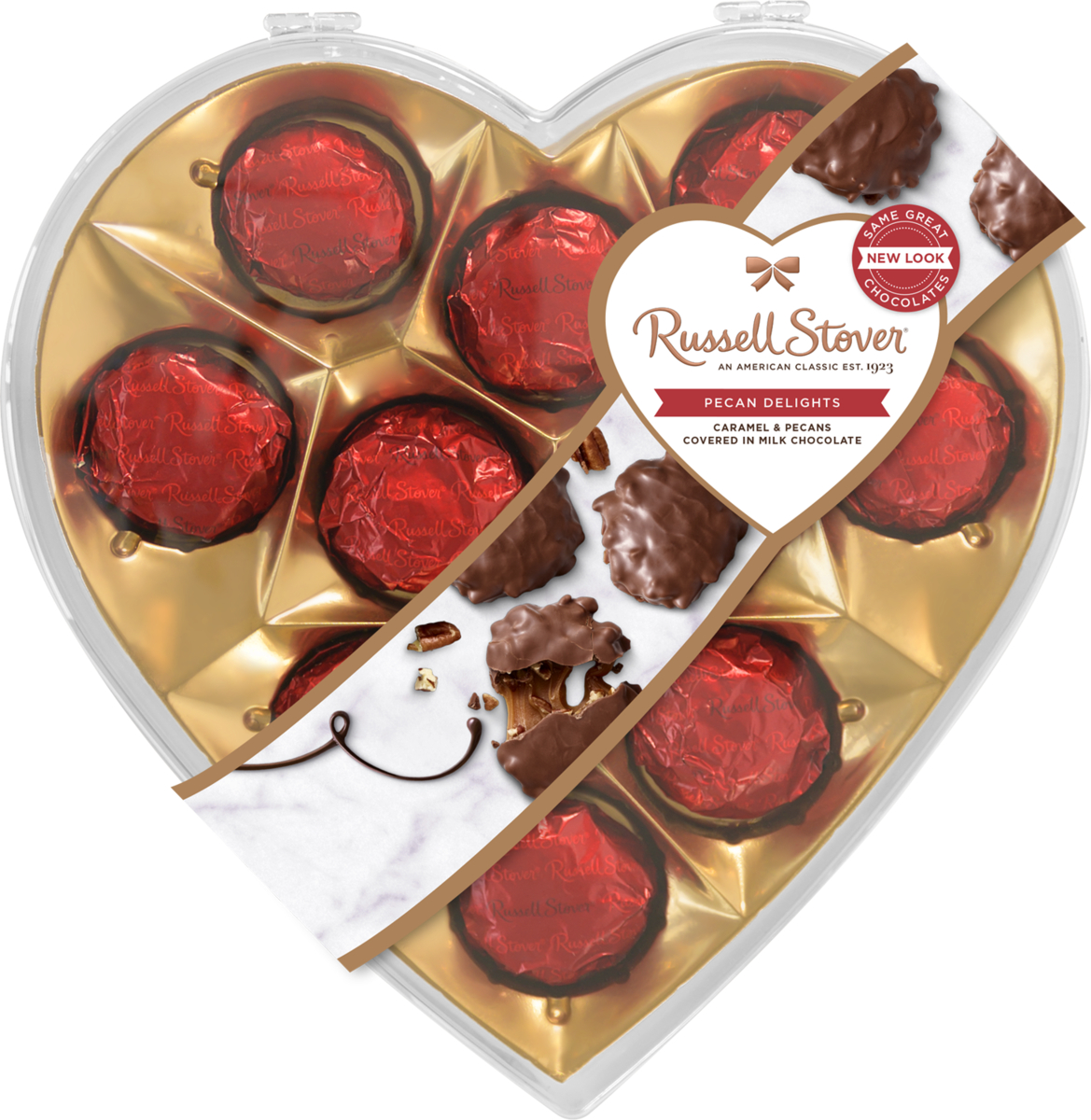 Order Russell Stover Pecan Delight Gift Heart Box - 8.8 oz food online from Rite Aid store, MILLER PLACE on bringmethat.com