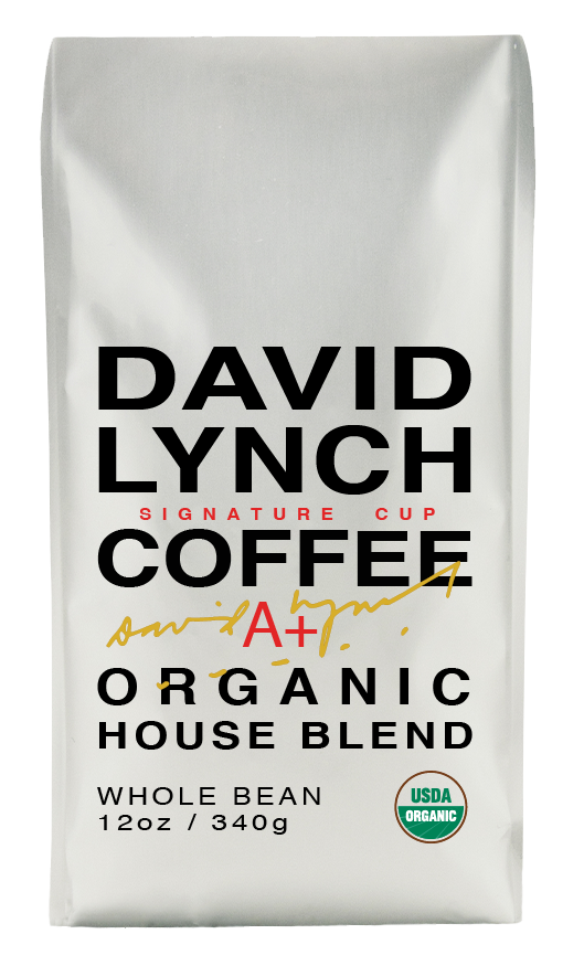 Order David Lynch Signature Cup - Organic House Blend (12 oz.) food online from Allegro Coffee Company store, Greensboro on bringmethat.com