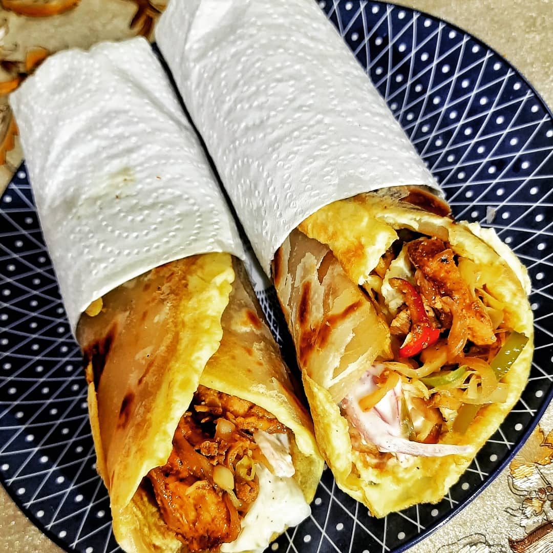 Order Kolkata Chicken Roll food online from Cafe Captain Cook store, Tempe on bringmethat.com