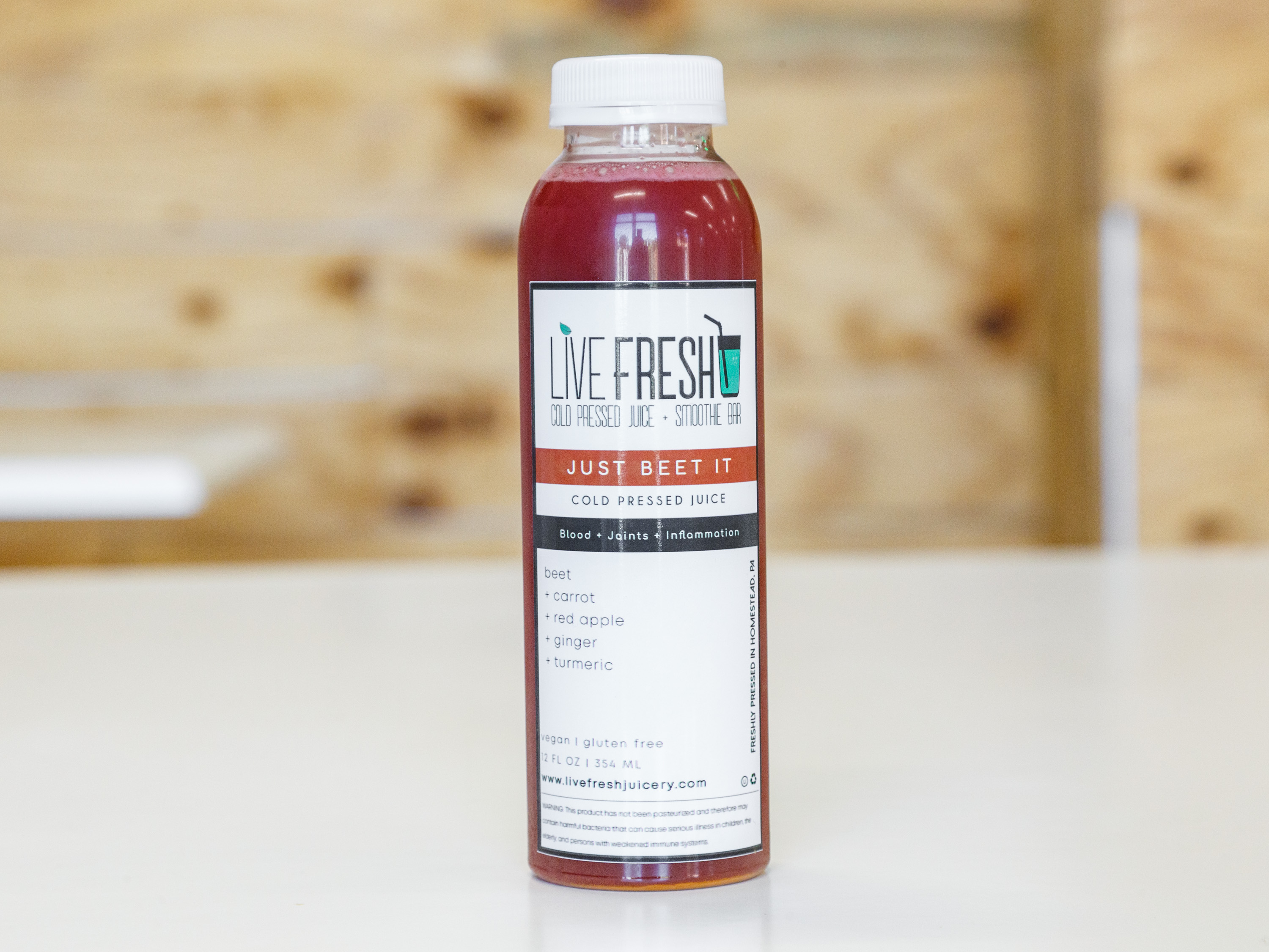 Order Just Beet It food online from Live Fresh Cold Pressed Juice & Smoothie Bar store, Homestead on bringmethat.com