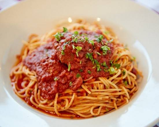 Order Spaghetti food online from Romas Pizza & Restaurant store, Dallas on bringmethat.com