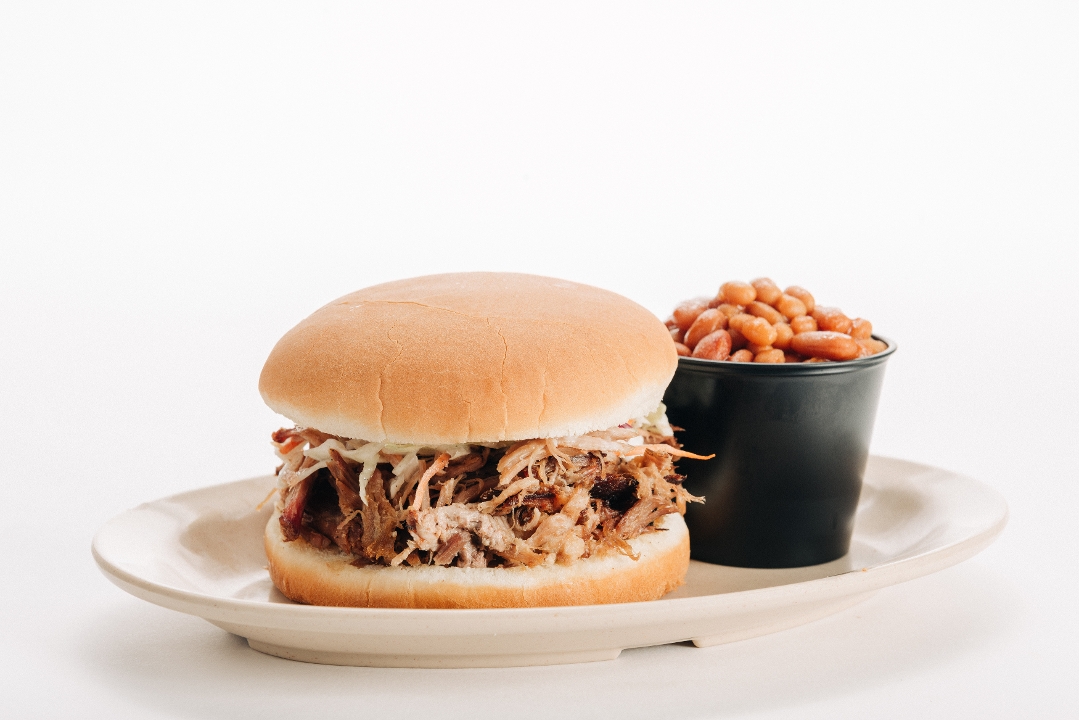 Order Pulled Pork Sandwich Meal food online from Whole Hog Cafe store, Cherry Hill on bringmethat.com