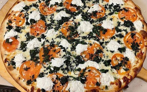 Order 8. Florentine Pizza - Small 12" (8 Slices) food online from Hometown Pizza Of Southbury store, Southbury on bringmethat.com