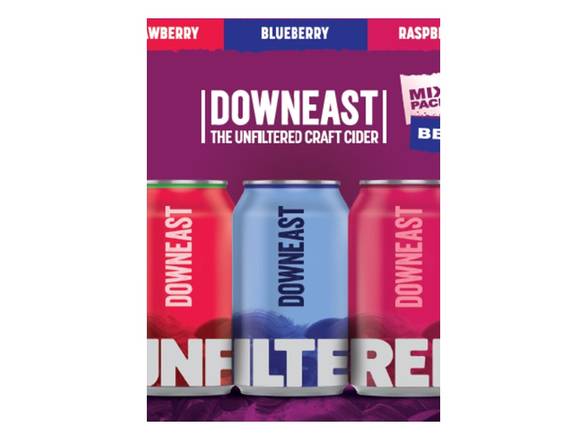 Order Downeast Cider Mix Pack #3 - 9x 12oz Cans food online from Magothy Wine & Spirits store, Severna Park on bringmethat.com