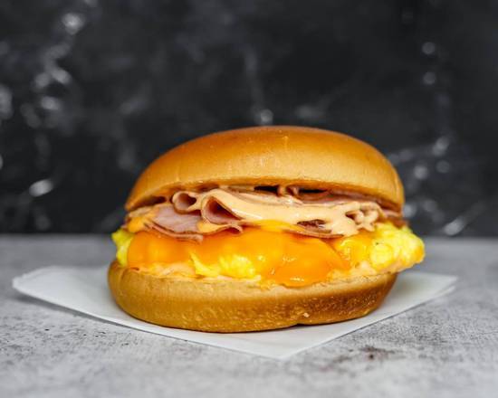 Order Brioche, Ham, Egg, & Cheddar food online from Breakfast in Bed store, Troy on bringmethat.com