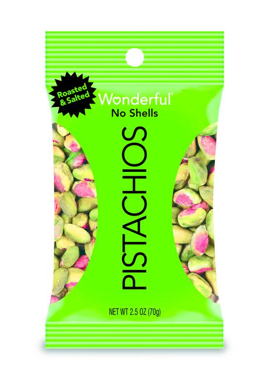 Order Wonderful Pistachios No Shells Roasted and Salted (2.5 oz) food online from Rite Aid store, Yamhill County on bringmethat.com