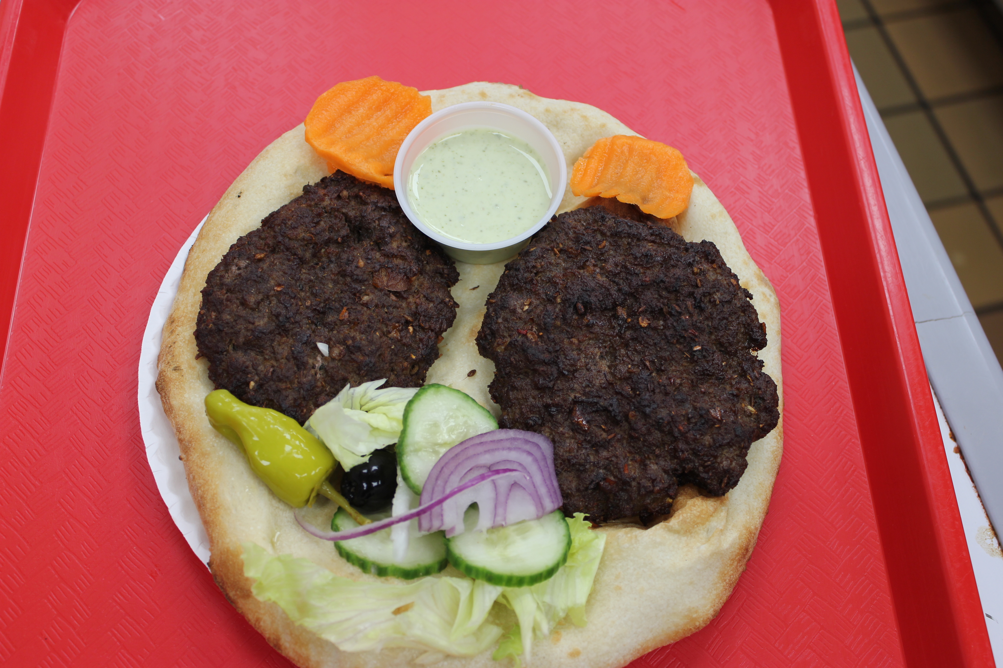 Order 36. Beef Chapli Naan food online from Peshawri Kebab store, Waltham on bringmethat.com