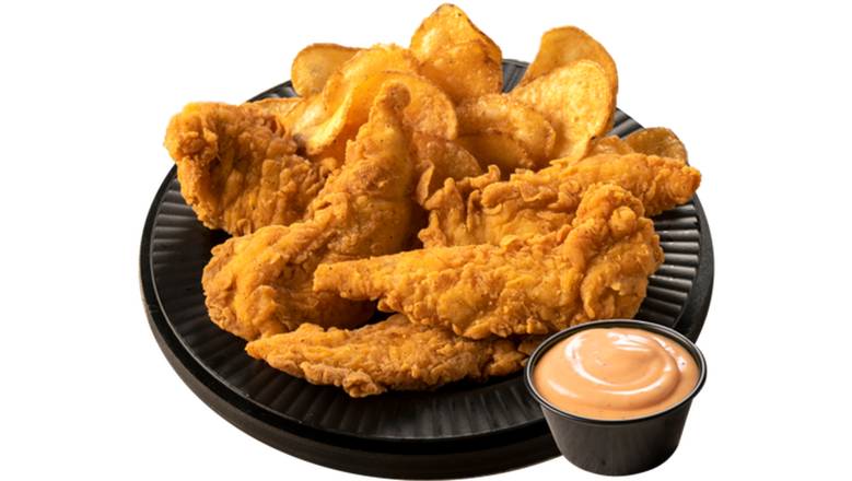 Order 5 Piece Tender Dinner food online from Pizza Ranch store, Weston on bringmethat.com