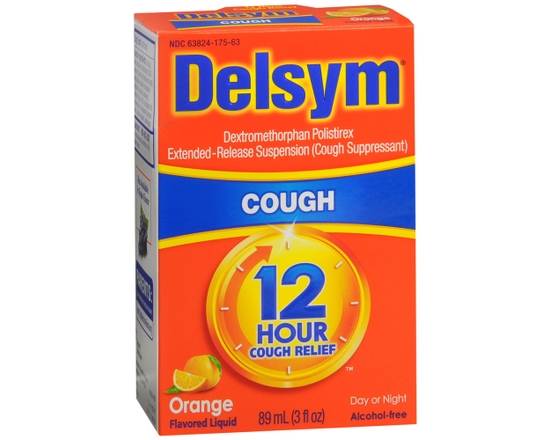 Order Delsym 12 Hour Cough Relief Liquid Orange food online from Scripx Pharmacy store, Plano on bringmethat.com