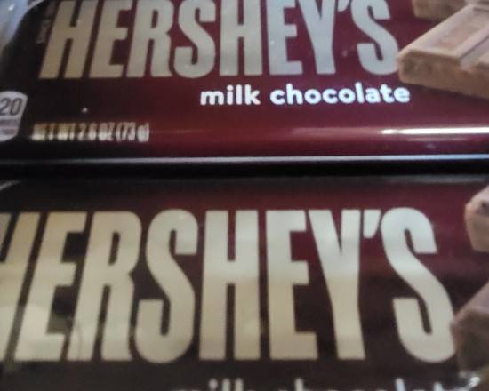 Order Hersheys milk chocolate (regular size) food online from Hub Market & Deli store, San Diego on bringmethat.com