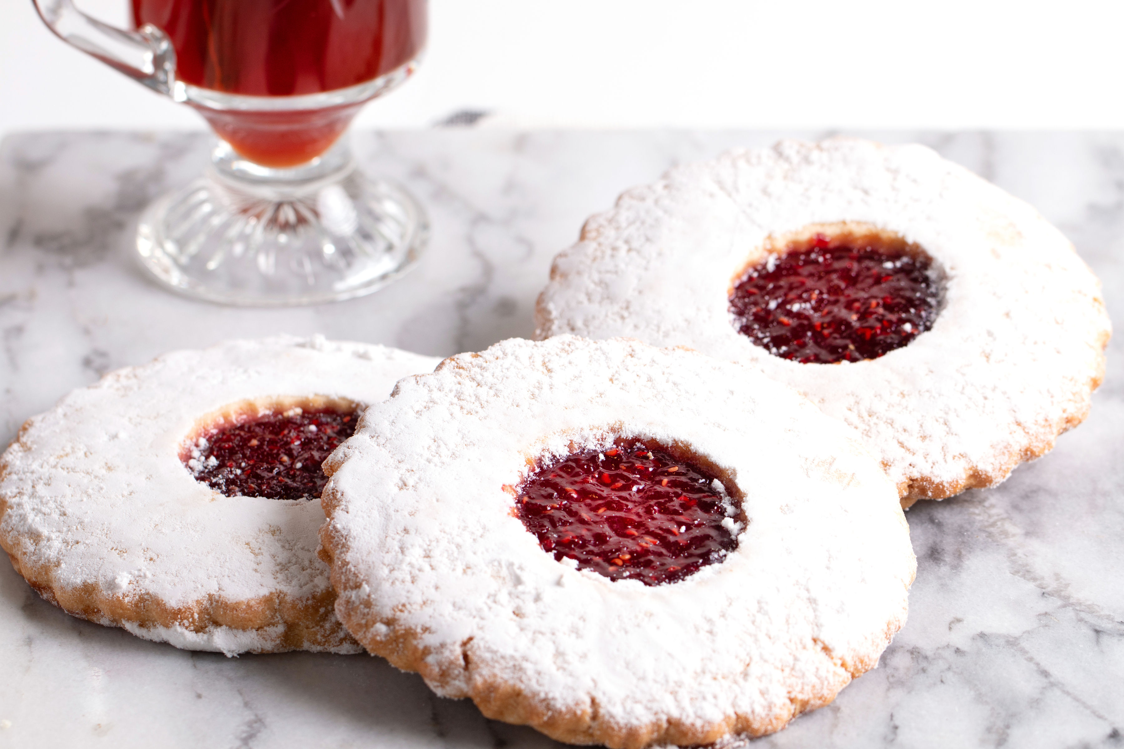 Order Raspberry Shortbread Cookie food online from Java Bakery Cafe Lake Forest store, Lake Forest on bringmethat.com