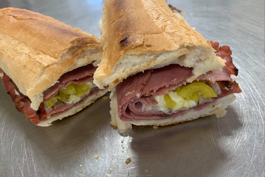 Order Pastrami Grinder food online from Aroma Pizza store, Fort Wayne on bringmethat.com
