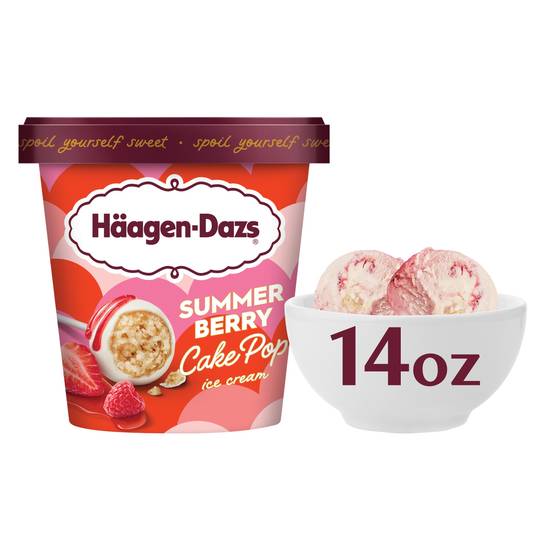 Order Haagen-Dazs Summer Berry Cake Pop Ice Cream, 14oz food online from CVS store, SAN ANTONIO on bringmethat.com