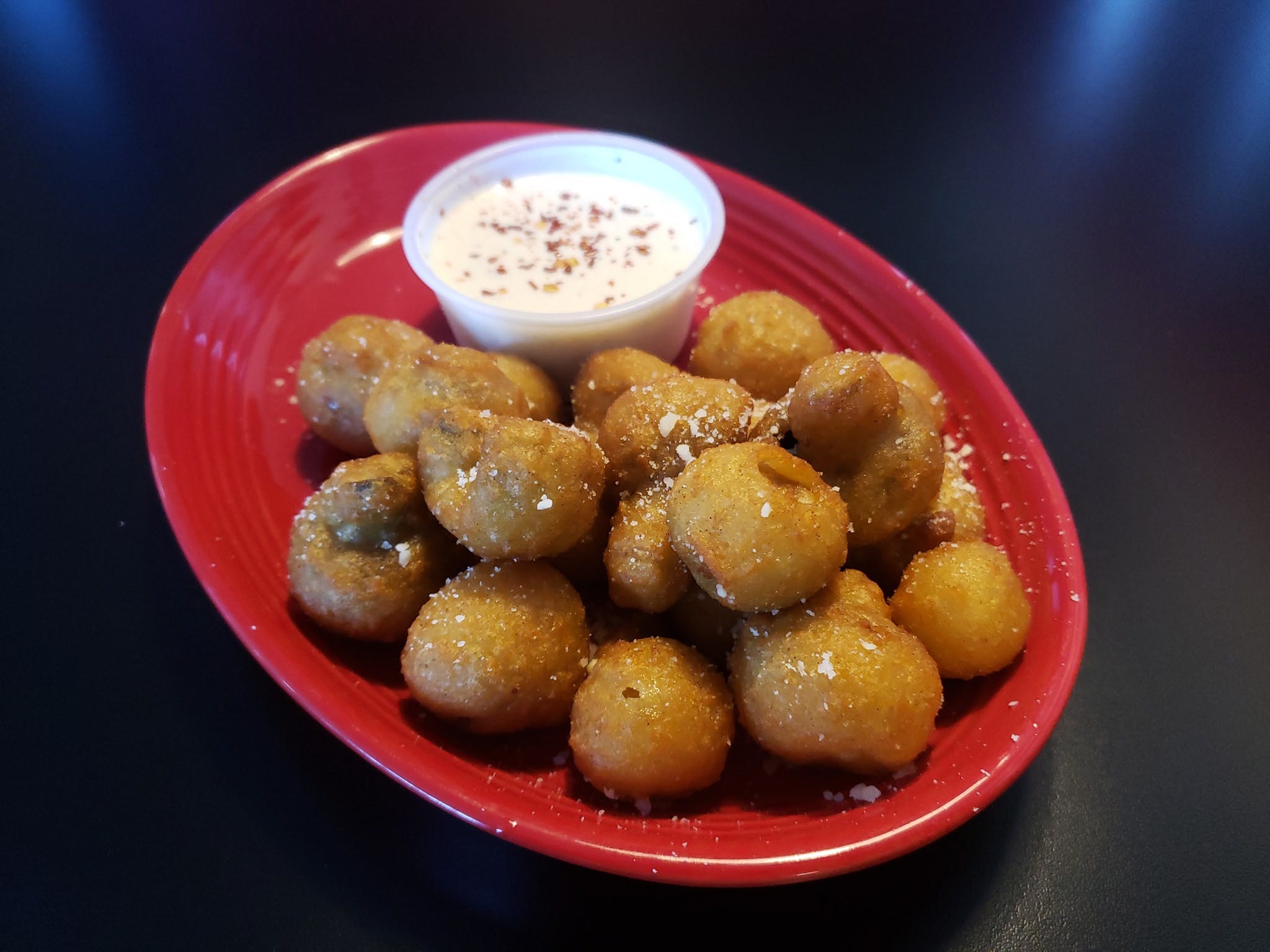 Order Fried Mushrooms - Appetizer food online from Pizza King store, Chatsworth on bringmethat.com