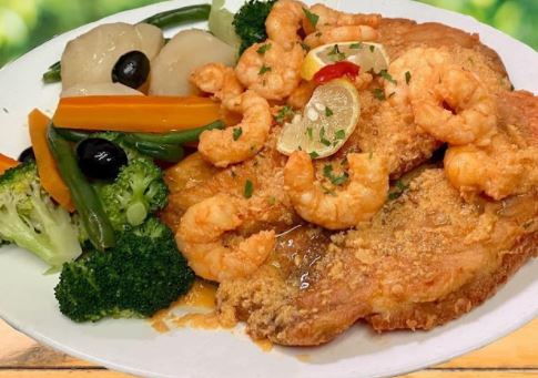 Order Tilapia with Garlic Shrimp food online from Baliza store, Kearny on bringmethat.com
