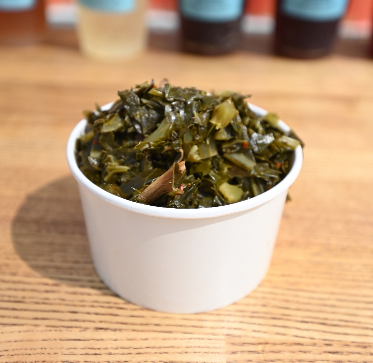 Order SM Collard Greens food online from Blu's Barbeque & Bbq Catering store, Dallas on bringmethat.com