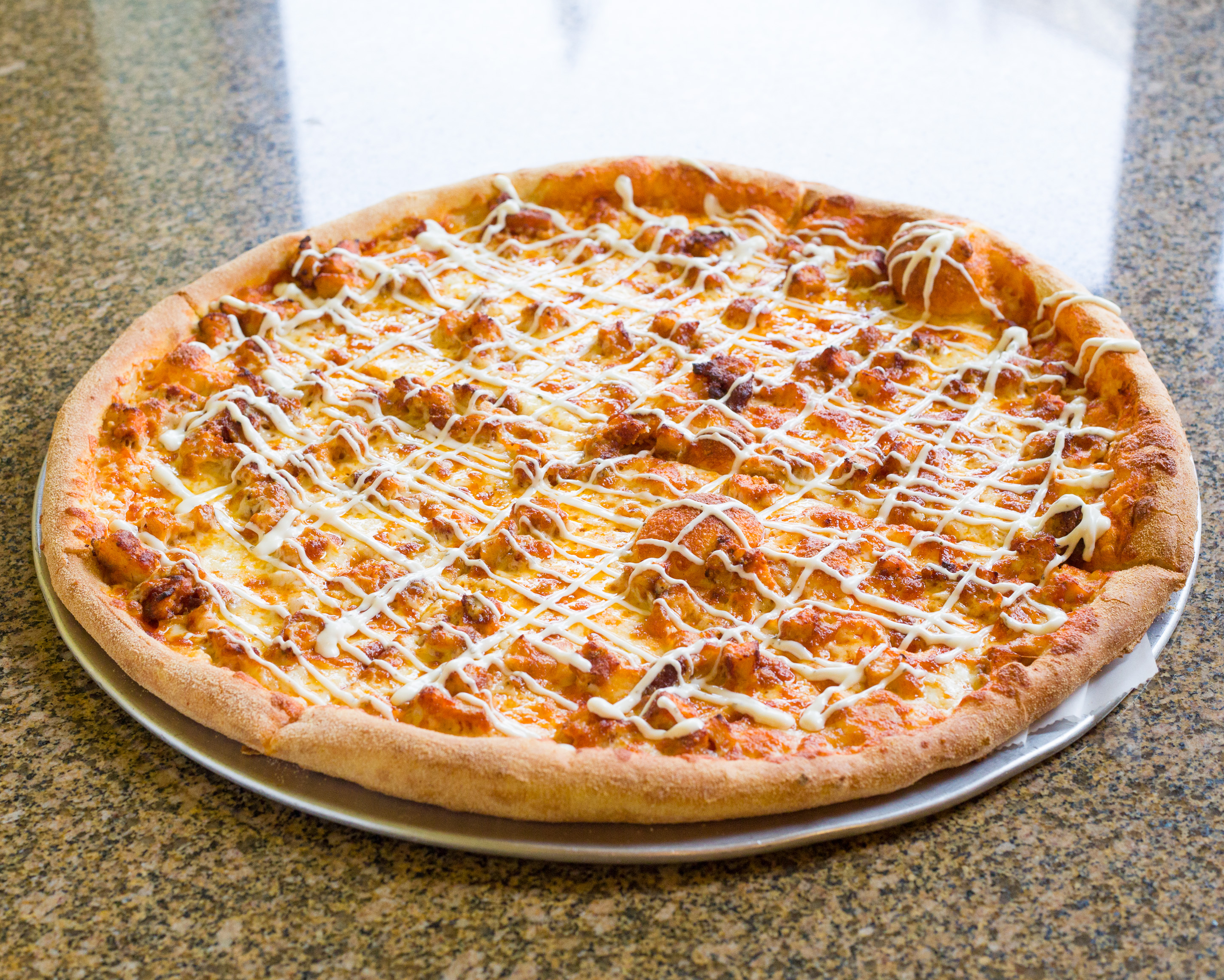 Order Buffalo Chicken Pizza food online from Pepi Pizza store, Somerville on bringmethat.com