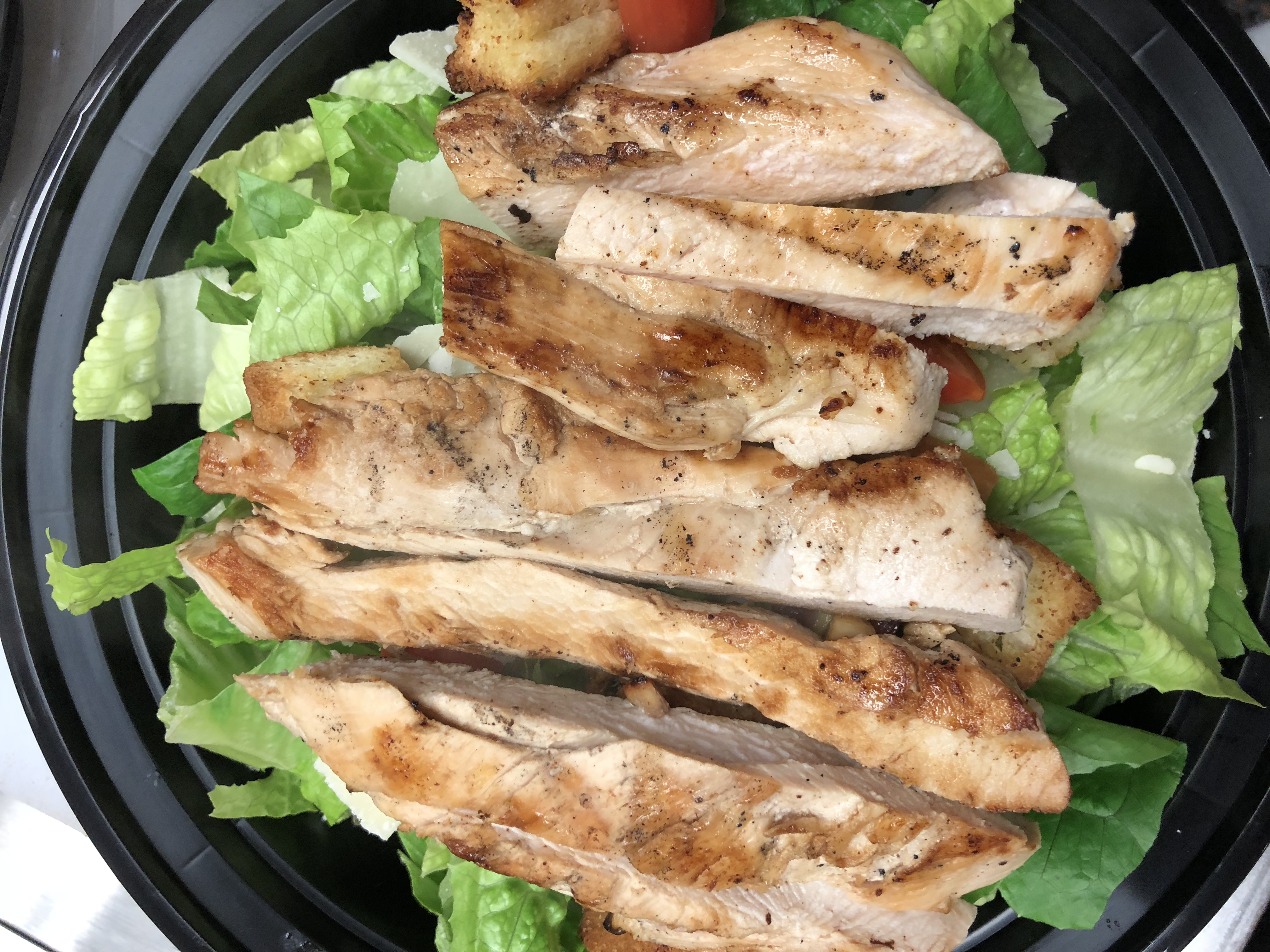 Order Caesar Salad with Grilled Chicken food online from Wolf Street Pizza store, Philadelphia on bringmethat.com