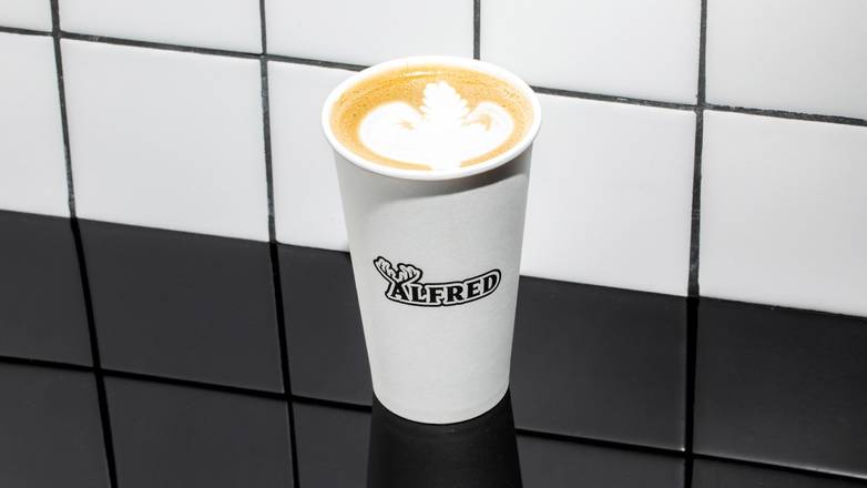 Order "World Famous" Hot Vanilla Latte food online from Alfred Coffee Studio City store, Studio City on bringmethat.com