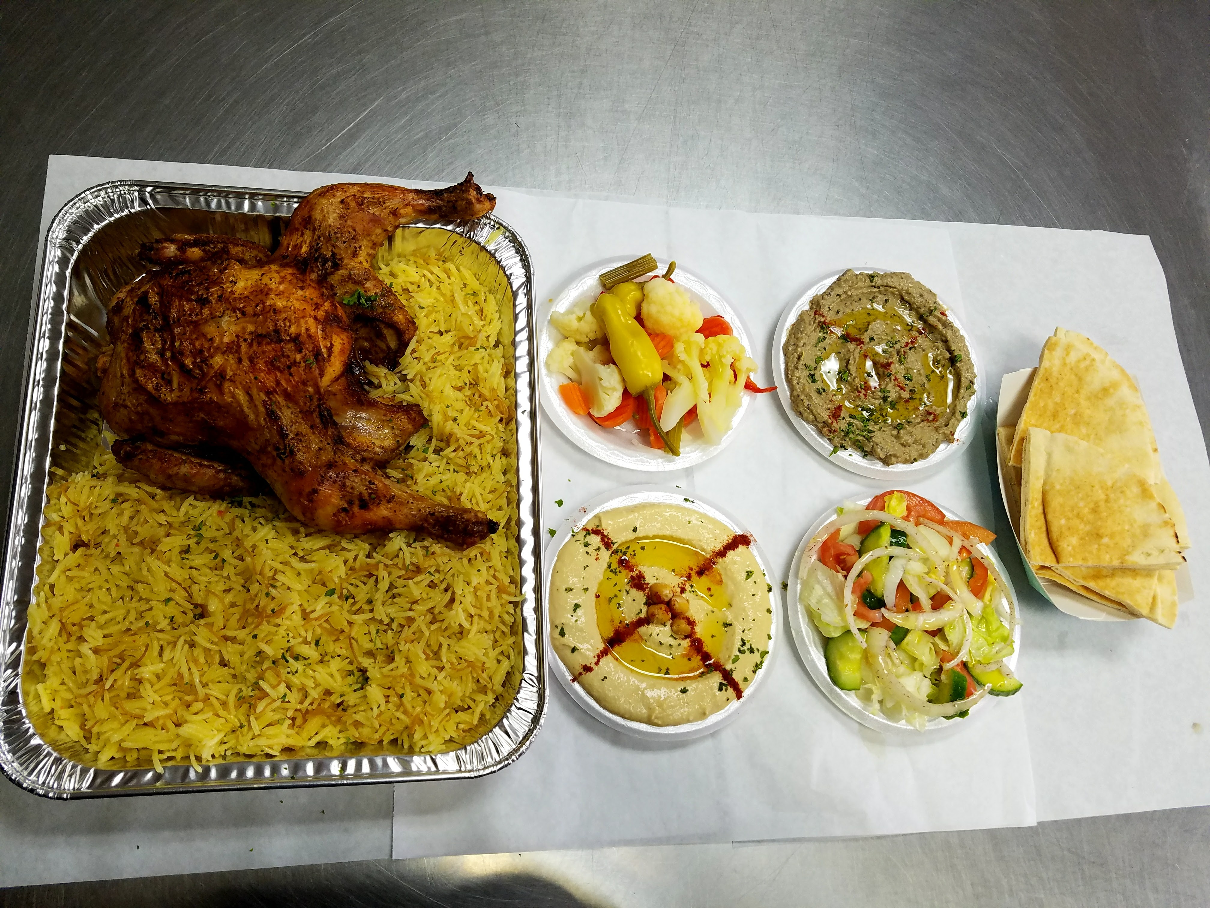 Order Whole Chicken Meal food online from Zaytoon's Kabob store, Garden Grove on bringmethat.com