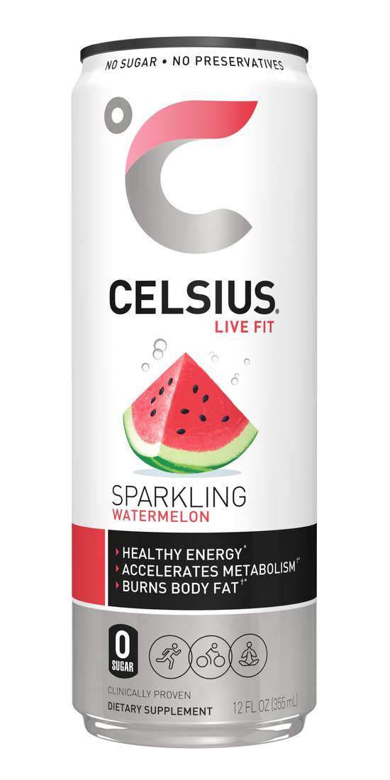 Order Celsius Live Fit, Sparkling Watermelon 12 OZ food online from Cvs store, CENTRAL FALLS on bringmethat.com