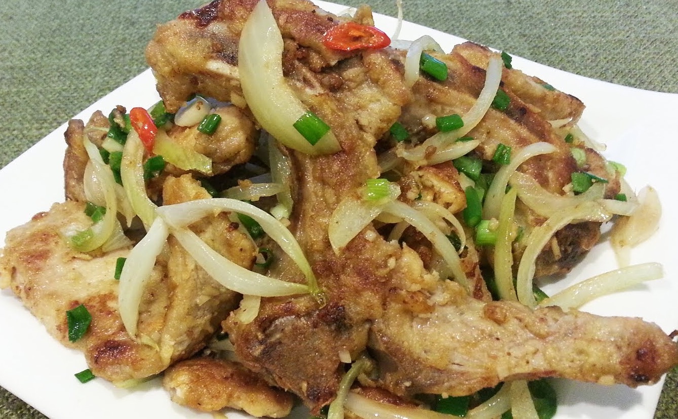 Order Salted Toasted Pork Chop food online from Authentic Chinese store, San Antonio on bringmethat.com