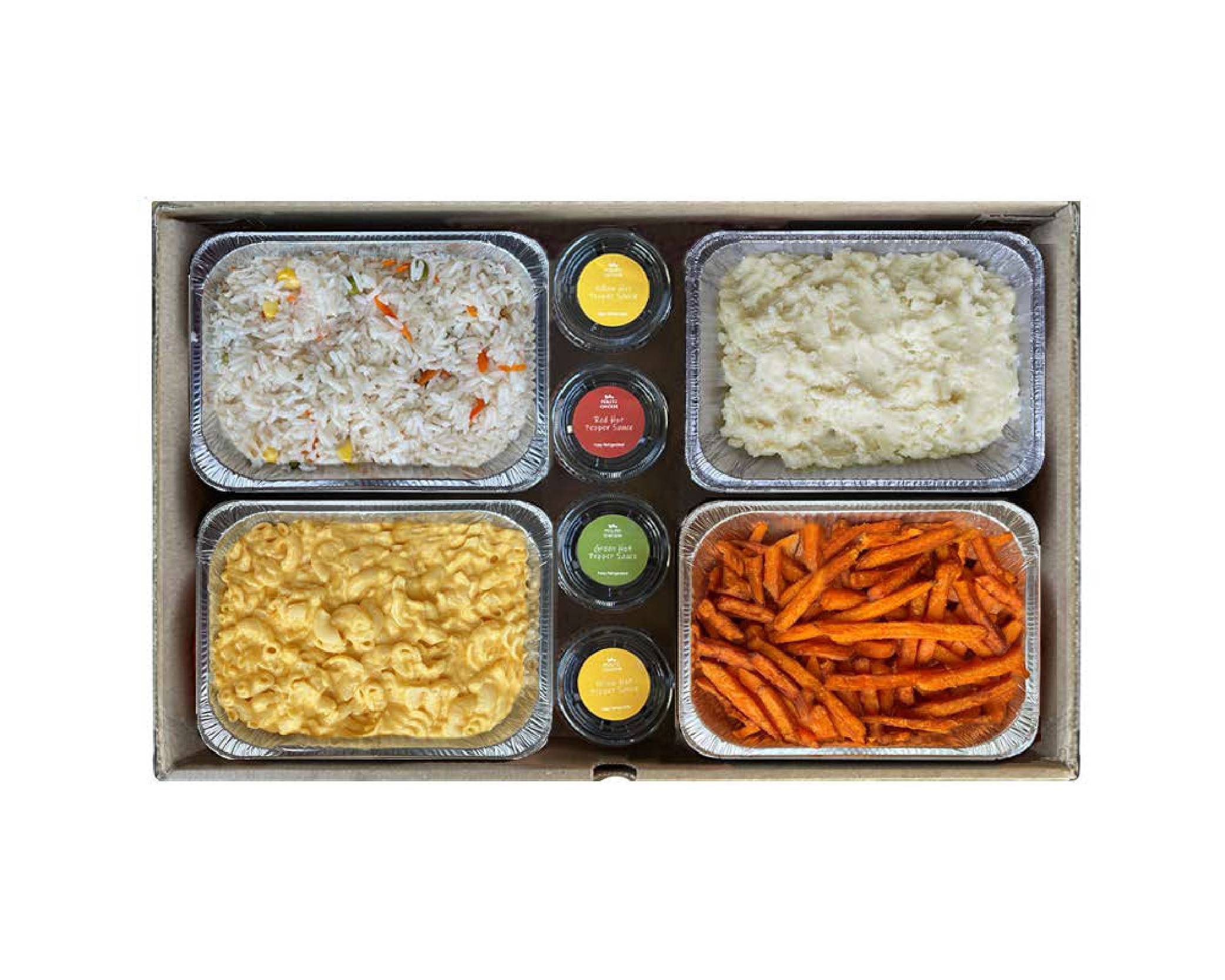 Order Box with 4 large sides food online from Pollito-Chicken store, Spotsylvania Courthouse on bringmethat.com