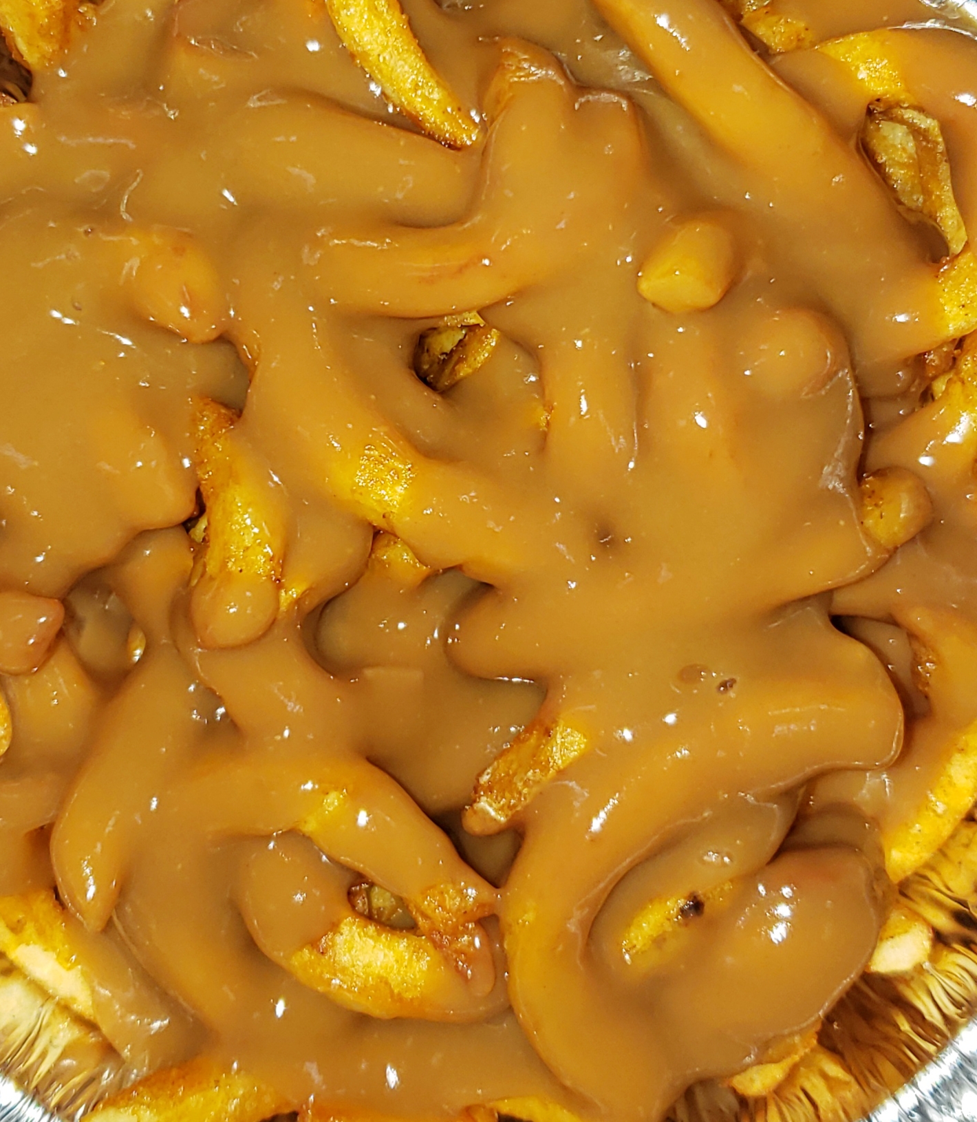 Order Curly Fries with Gravy food online from Pizza Mart store, Baltimore on bringmethat.com