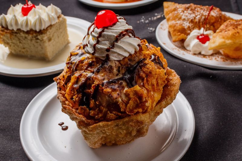 Order Fried Ice Cream food online from Cilantros Mexican Restaurant store, Houston on bringmethat.com