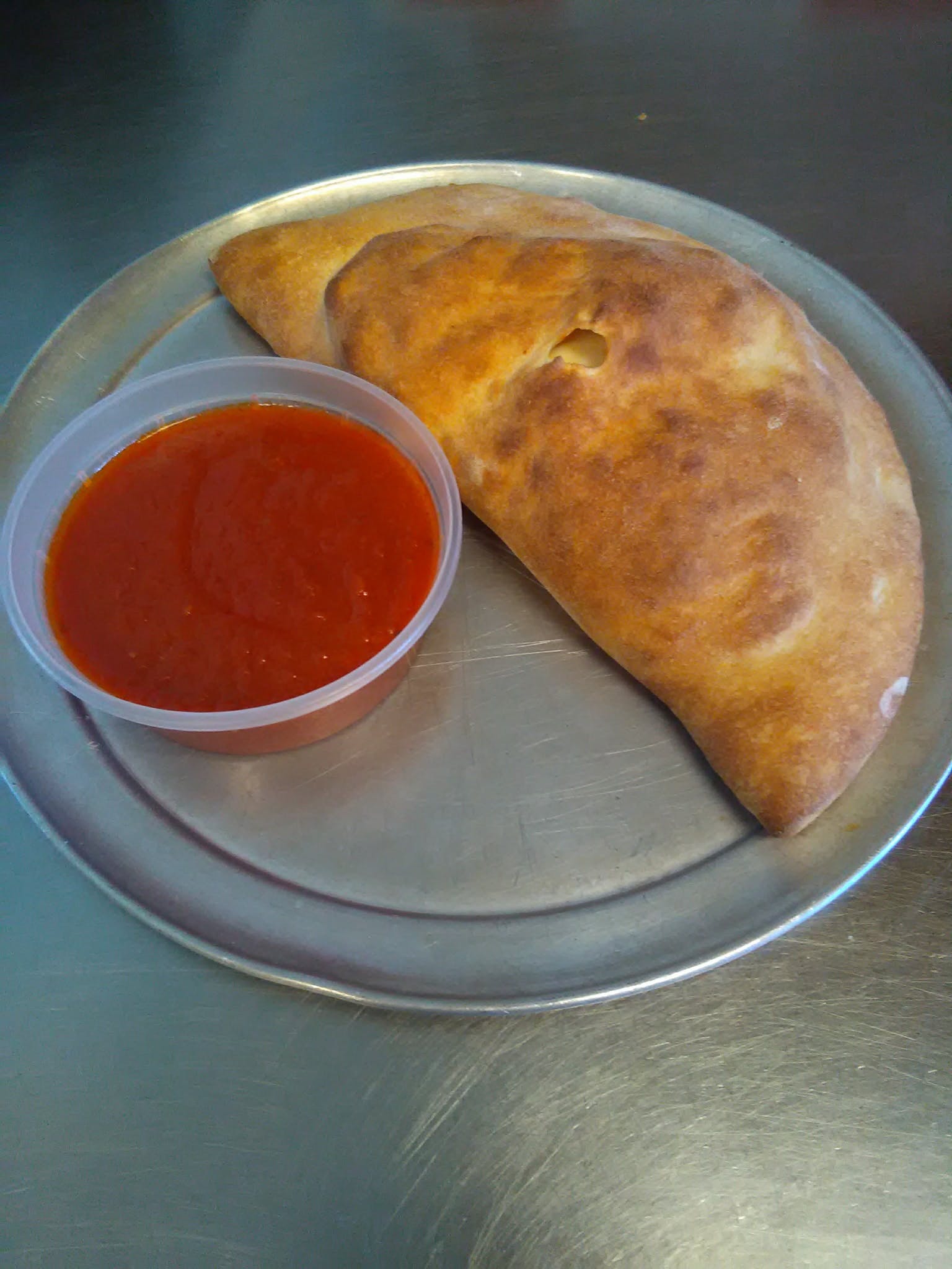Order Plain Calzone - Medium food online from Maria's Pizza Point Pleasant store, Point Pleasant on bringmethat.com