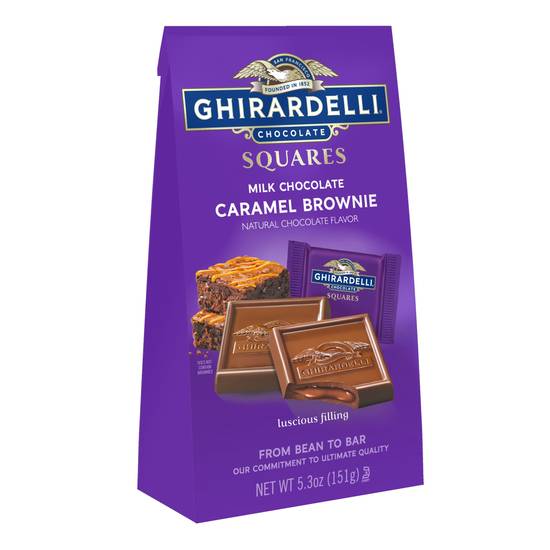 Order GHIRARDELLI Milk Chocolate Caramel Brownie Squares, 5.3 OZ Bag  food online from Cvs store, MONTEZUMA on bringmethat.com