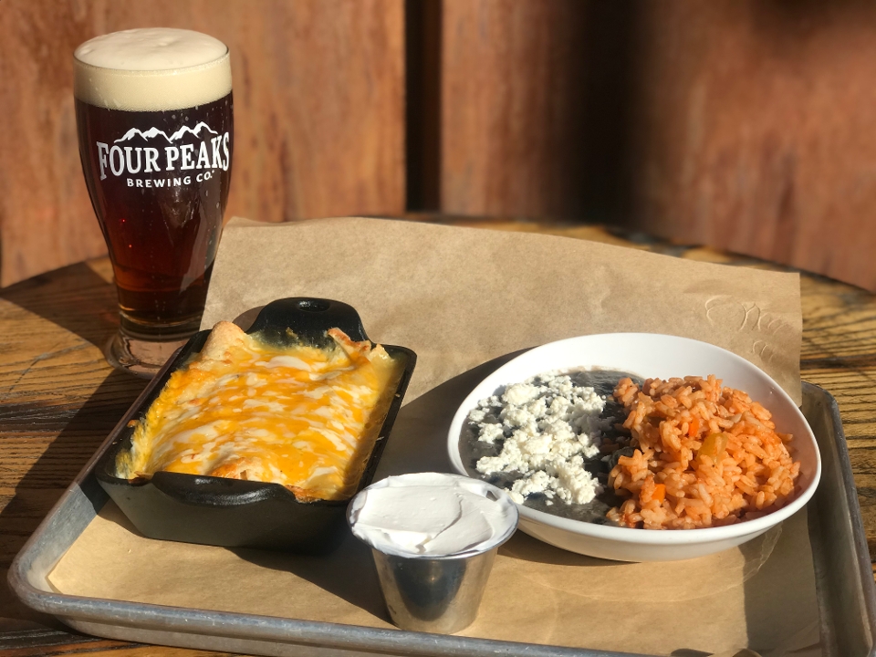 Order Chicken Enchiladas food online from Four Peaks Brewing Company store, Tempe on bringmethat.com